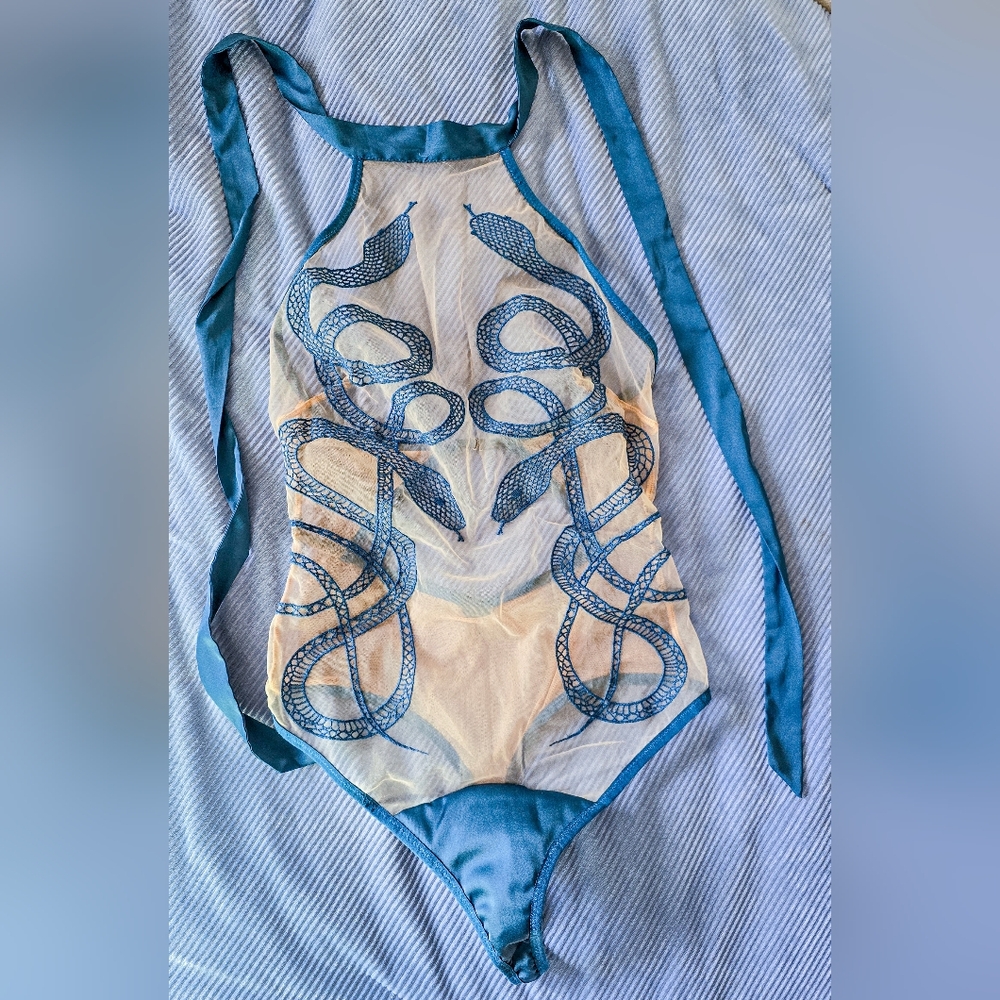 Thistle + Spire Medusa Bodysuit - Blue